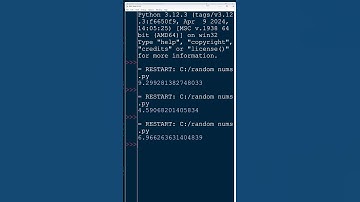 Using random() in Python #programming
