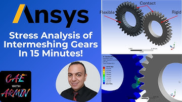 ⚙️ ANSYS Transient Structural Tutorial | In elkaar grijpende tandwielen met contacten, verbinding...