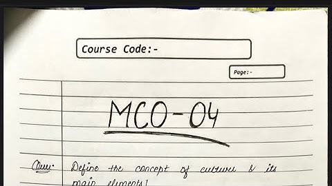 MCO 4 ENGLISH MEDIUM HANDWRITTEN ASSIGNMENT 2022-23 | FOR PDF WHATSAPP ON 9354372788