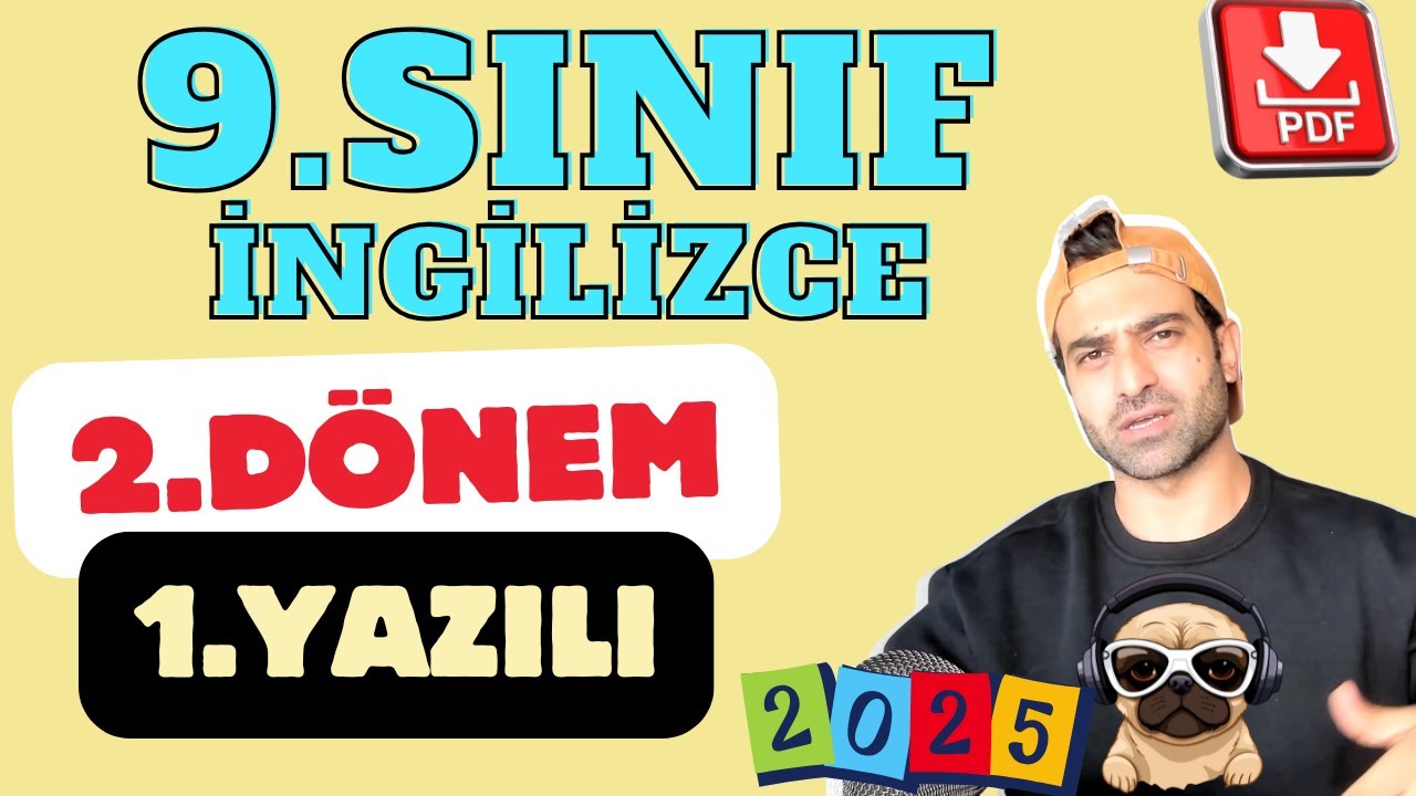 9.SINIF İNGİLİZCE 2.DÖNEM 1.YAZILI SORULARI VE CEVAPLARI | YENİ MÜFREDAT | 2024-2025