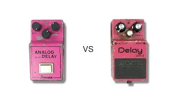 Ibanez AD80 vs Boss DM2 Analog Delay Comparison