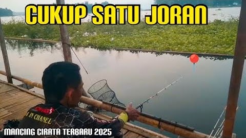 CIRATA FISHING .. JUST ONE FISHING ROD AT THE VIRAL STALL