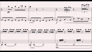Video thumbnail of "Town of Salem Night Theme 4 hands piano (sheet music)"
