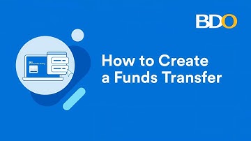 Cash Management - How to Create A2A Funds Transfer