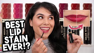 Milani Color Fetish Hydrating Lip Stains Review, Swatches + 8 hr Before/After