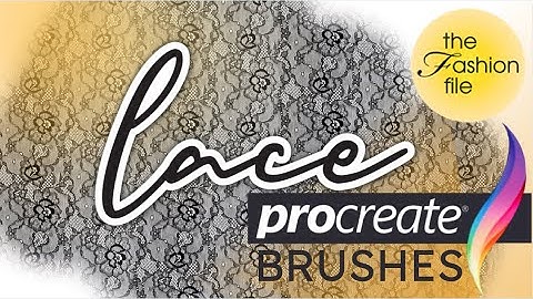 Procreate Lace Texture Brushes