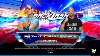 John Cena vs Stone Cold Steve Austin on wwe 2k24