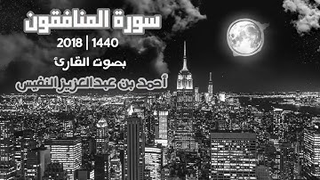 63   أحمد النفيس   سورة المنافقون تلاوة هادئة جدا