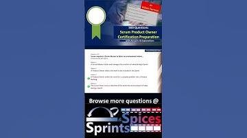 Product Owner Certification Question 222 #agile #scrum #scrumcertification  #scrumpo #pspoquestions