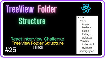 🚀Tree view Folder Structure- React Interview Challenge #25 -Machine Coding Round #javascript #react