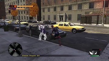 Spider-Man Web of Shadows Slo-mo: pole swing kick