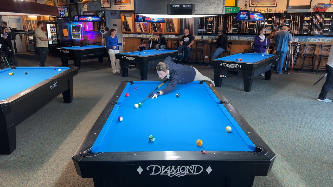 Alabama Eight Ball with The One Stroke Giggler on Sunday 9ft. Game rules in the description 