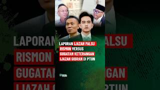 Laporan Ijazah Palsu Rismon Versus Gugatan Keterangan Ijazah Gibran Di PTUN