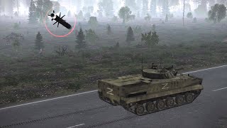 JAVELIN vs "Z" units | Russian Tanks were destroyed by fire | ARMA 3: Milsim