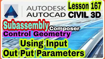 #Lesson167 #LandSurveyor #CiviL3D #Subassembly Composer | Use Input Output Parameters  #Urdu #Hindi