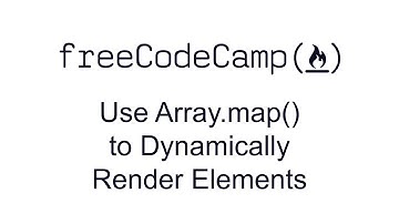Use Array.map() to Dynamically Render Elements