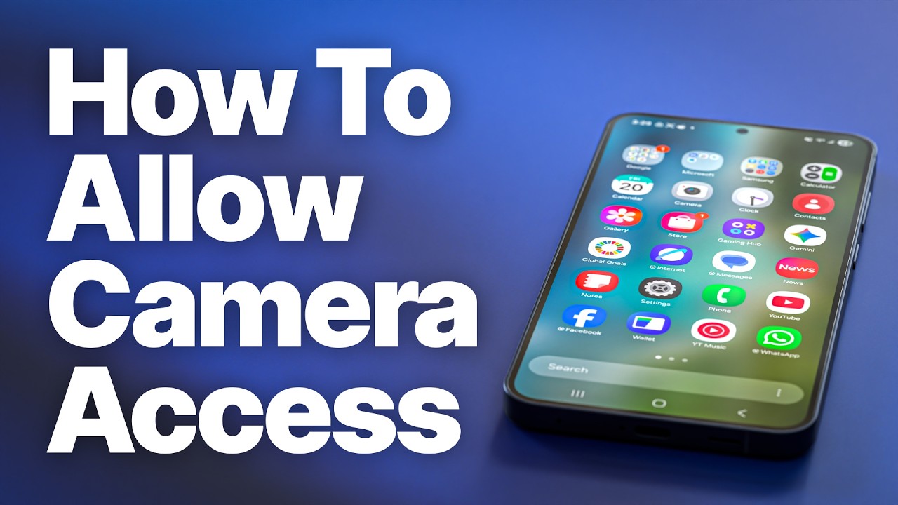 How to Allow Camera Access on Samsung Galaxy (Android Camera Not ...