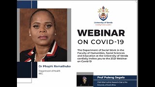Webinar On Psycho, Socio-Economic Aspects Of Covid-19 Webinar On Psycho, Socio-Economic Aspects Of Covid-19