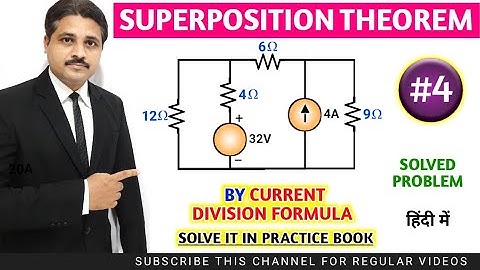 SUPERPOSITION THEOREM SOLVED PROBLEMS IN HINDI (LECTURE 4) @TIKLESACADEMYOFMATHS