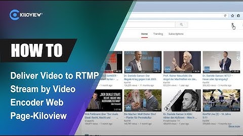 How to Deliver Video to Youtube Live by RTMP Stream with encoder