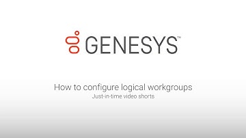 Genesys University: How to Configure Logical Workgroups in Interaction Administrator