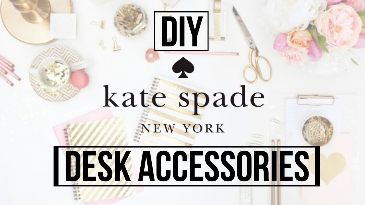 Diy Kate Spade Inspired Desk Accessories Dana Jean Youtube