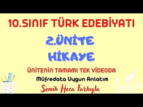 10.SINIF EDEBİYAT 2.ÜNİTE \