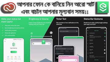 Super Status Bar | Modify Android Status Bar | No Root