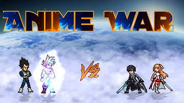 Goku DBS 3.5(All Form) & Vegeta Blizzard VS Kirito V2( 3 Form) & Asuna in Jump Force Mugen