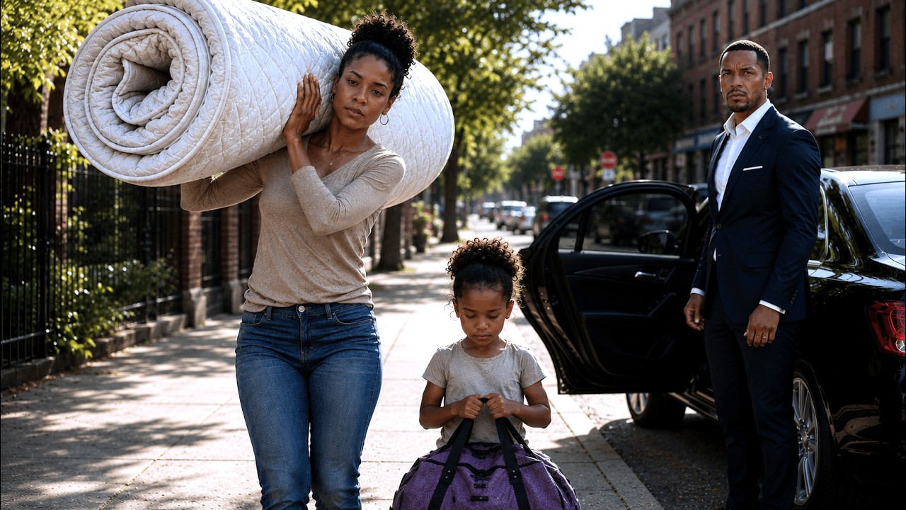 Billionaire Saw A Single Mom Carrying A Mattress Alone. He Froze When He Saw Where She Was Going...