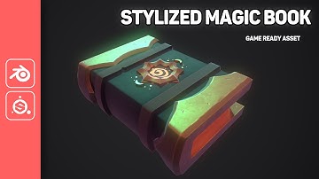 Stylized Magic Book [TIMELAPSE] | Game ready asset