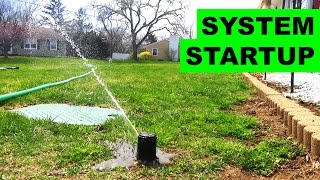 How to start up your sprinkler system