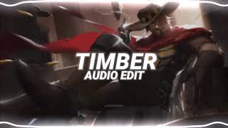 timber - pitbull ft. kesha [edit audio] Resimi