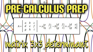 Pre-Calculus Prep: Determinant of a [3 X 3] Matrix