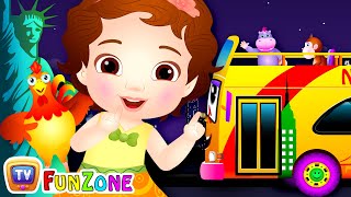 wheels on the bus new york city chuchu tv funzone nursery rhymes for kids