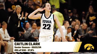 Every CAITLIN CLARK Three Point made in her Senior Season in Iowa