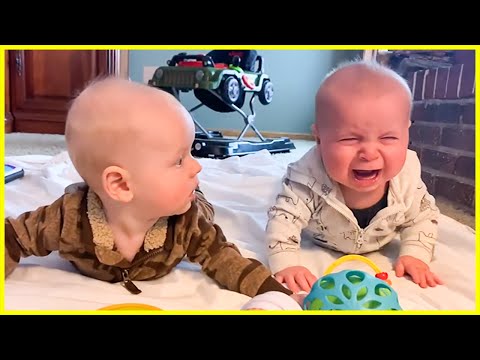 Funniest Cute Twins Playing Happy - Baby Twins Videos