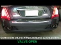 Maserati QP with Larini X-Pipe and Larini Valved Mufflers