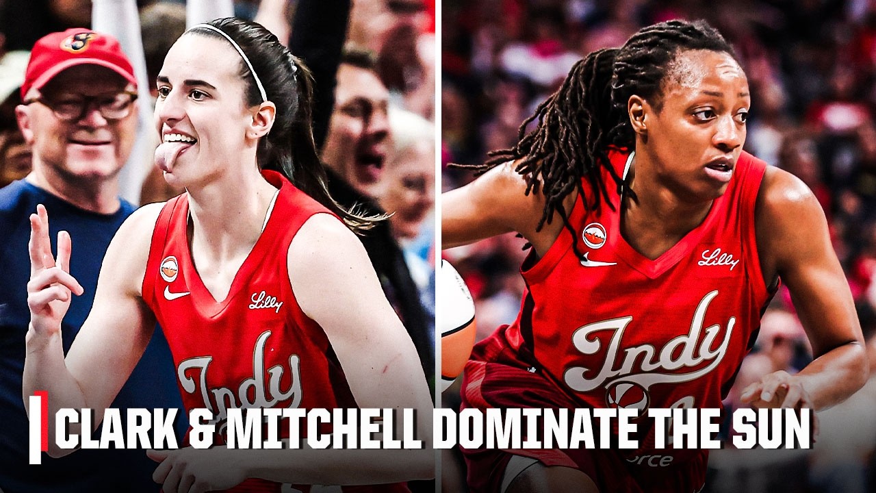 UNREAL 🤯 Caitlin Clark and Kelsey Mitchell drop 34 PTS each in DOMINANT win vs. Sun | WNBA on ESPN