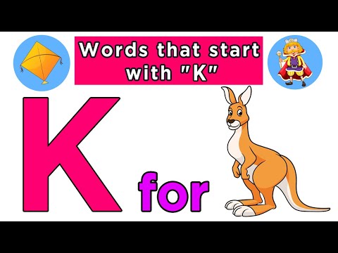 Words That Start with K | Words That Start with Letter K for Toddlers | Vocabulary For Kids