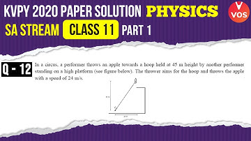 KVPY 2020 Paper Solution | Q.12 | KVPY Physics Part 1 | SA Stream | Class 11 | KVPY Exam | Vedantu