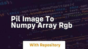 pil image to numpy array rgb