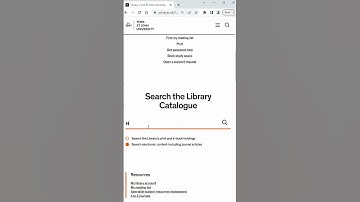 How to use the Library catalogue