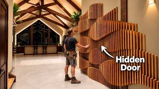 Information Building a Huge White Oak Parametric Wall With a Hidden Door Update