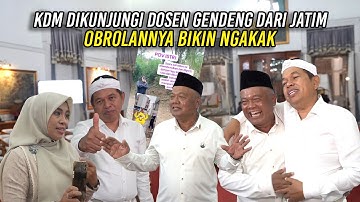 KDM DIKUNJUNGI DOSEN GENDENG DARI JATIM | OBROLANNYA BIKIN NGAKAK