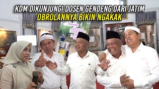 KDM DIKUNJUNGI DOSEN GENDENG DARI JATIM | OBROLANNYA BIKIN NGAKAK