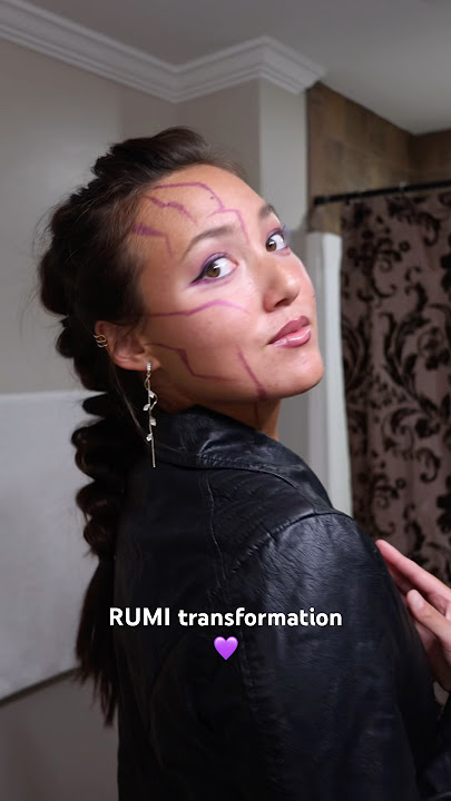 This might be the craziest thing I’ve ever done 🤯#transformation #kpopdemonhunters #huntrix #wasian