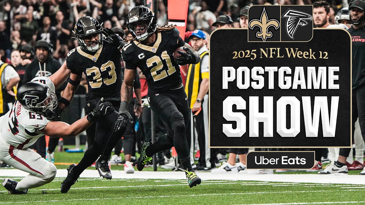 LIVE: Saints vs. Falcons Postgame Show | 2025 NFL Week 12