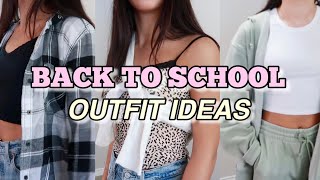 casual &amp; comfy BACK TO SCHOOL outfits 🤍 2020