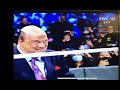 Paul Heyman Face When Brock Lesnar F5 Sami Zayn On Smackdown!!! WWE SMACKDOWN!!!